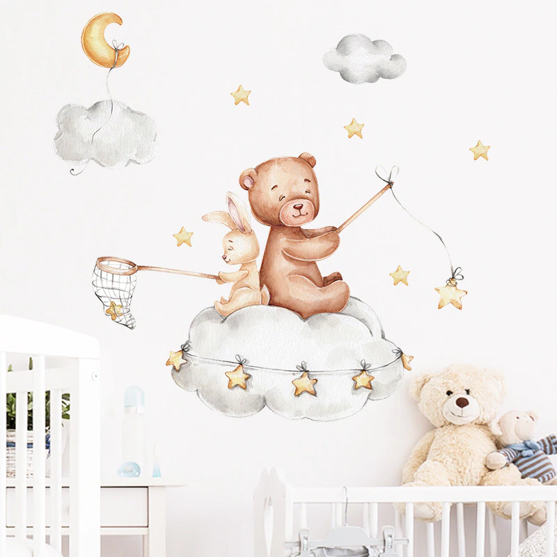 Bear-Bunny-Star-Moon-Wall-Stickers-Baby-Kids-Room-Home-Decoration-Wallpaper-Living-Room-Bedroom-Nursery (1)